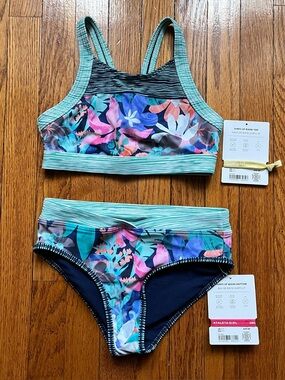 NWT Athleta Bikini Set kids 7